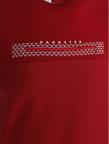 Camiseta Manga Curta Gangster Masculina VERMELHO