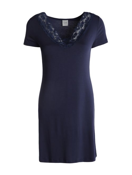 Camisola Com Renda Feminina MARINHO