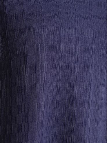 Blusa Malha Texturizada Regata Autentique Feminina AZUL