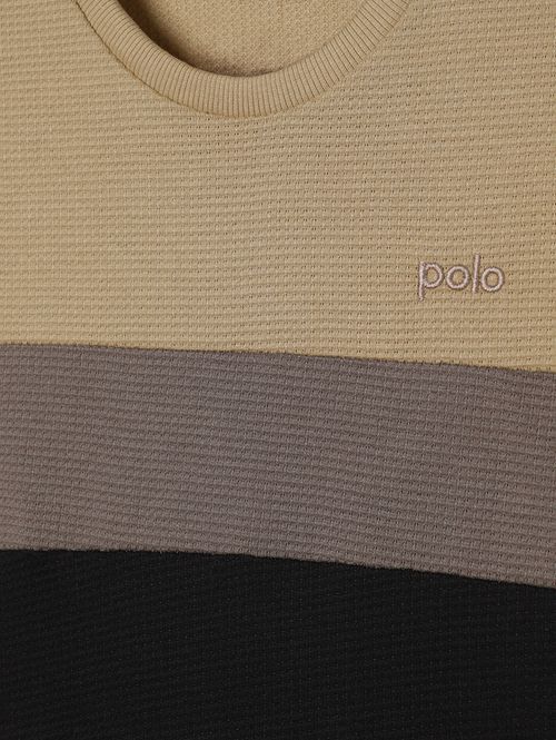 Camiseta Manga Curta Juvenil Para Menino - BEGE