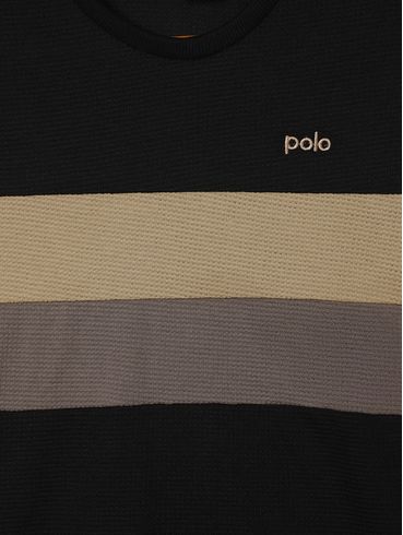 Camiseta Manga Curta Juvenil Para Menino - PRETO