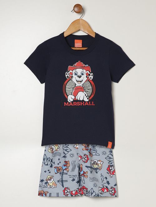 Conjunto Patrulha Canina Infantil Para Menino - MARINHO