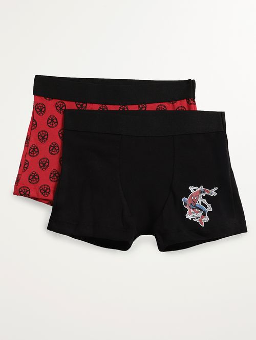 Kit Cuecas Spider Man Marvel Juvenil Para Menino- VERMELHO/PRETO