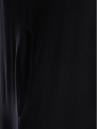 Vestido Com Bolsos e Fenda Feminino PRETO