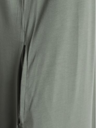 Vestido Com Bolsos e Fenda Feminino VERDE