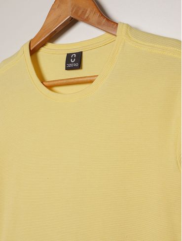Camiseta Manga Curta Juvenil Para Menino - AMARELO