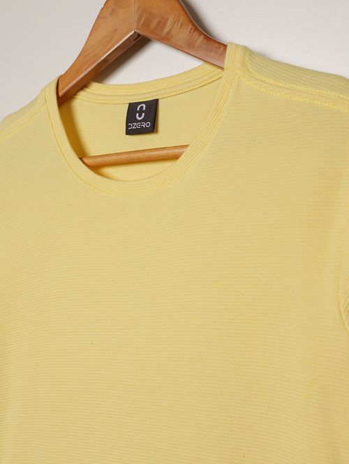 Camiseta Manga Curta Juvenil Para Menino - AMARELO