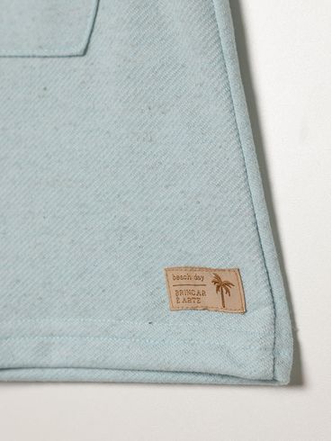 Bermuda Moletinho Infantil Para Menino - AZUL