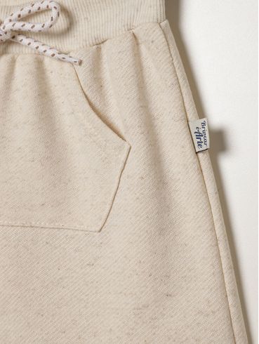 Bermuda Moletinho Infantil Para Menino - NATURAL