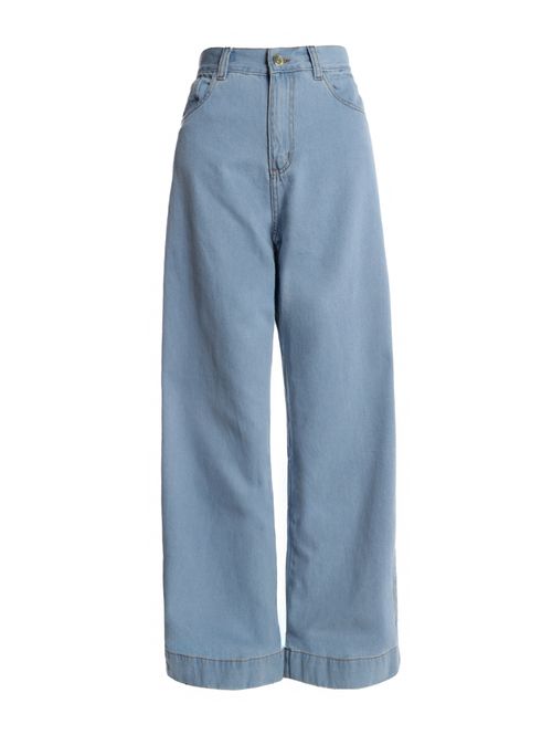 Calça Jeans Wide Leg Feminina AZUL