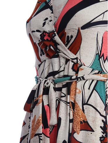 Vestido Estampado Feminino PRETO