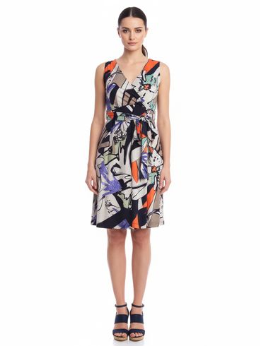 Vestido Estampado Feminino MARINHO