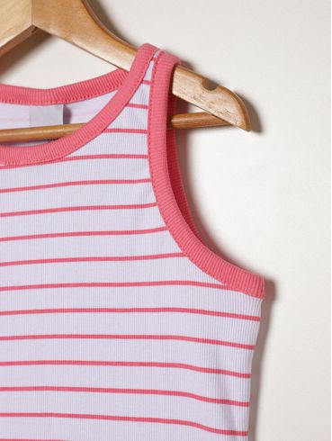 Blusa Regata Listrada Juvenil Para Menina - ROSA