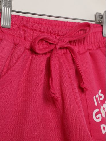 Short Moletinho Juvenil Para Menina - PINK
