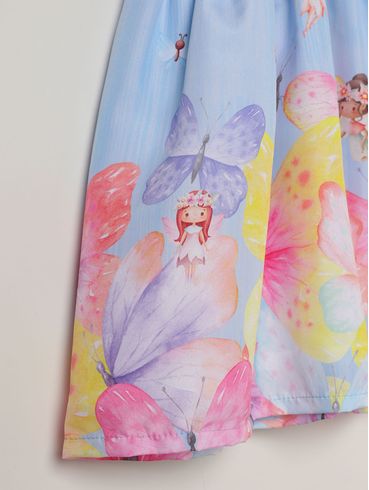 Vestido Infantil Para Menina - AZUL