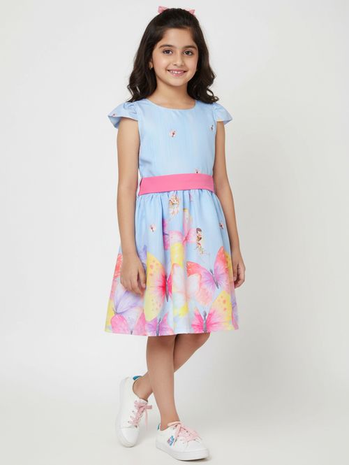 Vestido Infantil Para Menina - AZUL