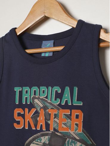 Conjunto Curto Infantil Para Menino - MARINHO