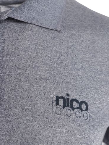 Polo Malha Manga Curta Masculina MARINHO