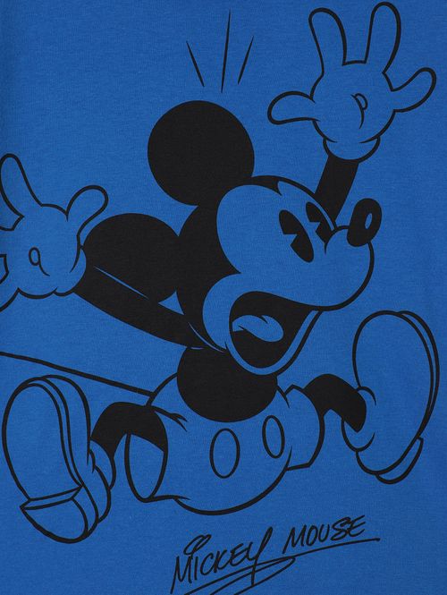 Camiseta Mickey Mouse Infantil Para Menino - AZUL