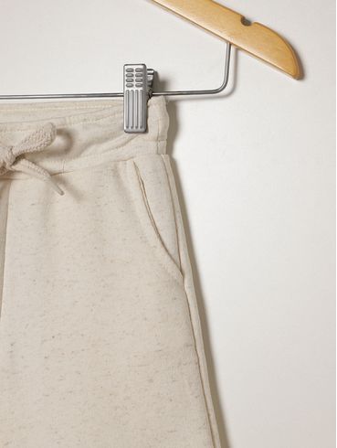 Bermuda Linho Infantil Para Menino - OFF WHITE