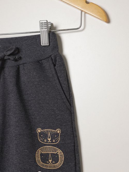 Bermuda Estampada Infantil Para Menino - PRETO