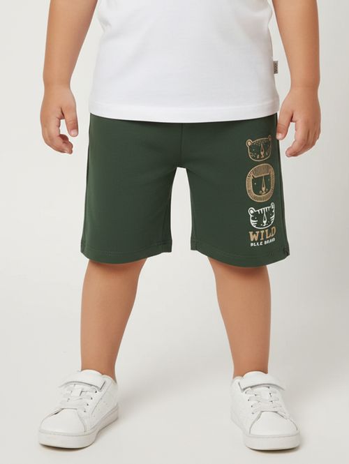 Bermuda Estampada Infantil Para Menino - VERDE