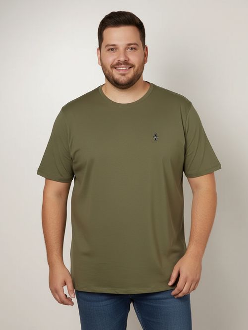 Camiseta Básica Plus Size Masculina VERDE