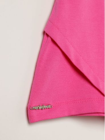 Short Saia Juvenil Para Menina - PINK