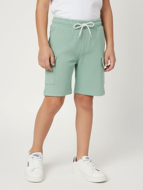 Bermuda Linho Cargo kid+ Infantil Para Menino- VERDE