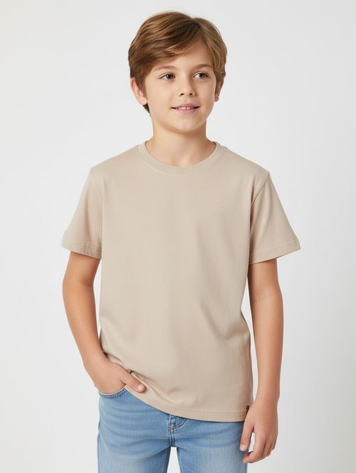 Camiseta Malhão Rústico Juvenil Para Menino - AREIA