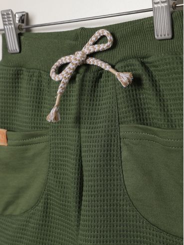 Bermuda Malha Infantil Para Menino - VERDE