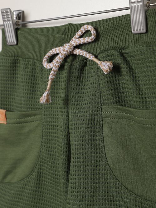 Bermuda Malha Infantil Para Menino - VERDE