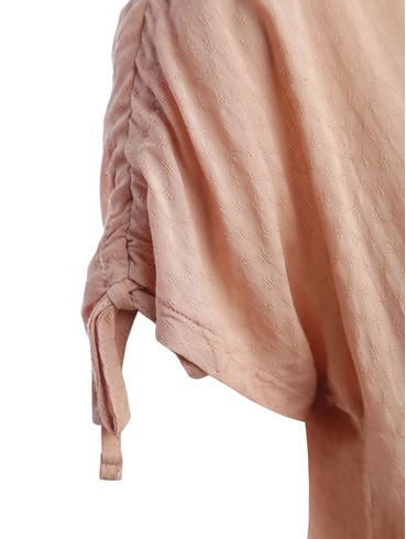 Blusa Manga Curta Feminina BEGE