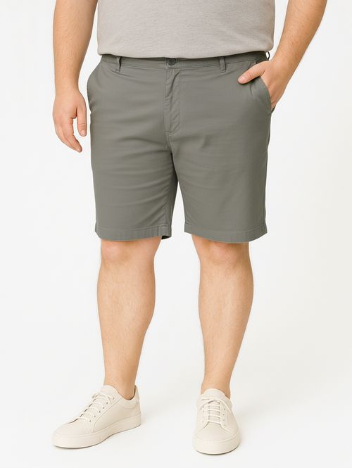 Bermuda Sarja Plus Size Masculina CINZA