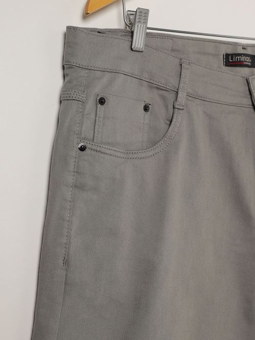 Bermuda Sarja Plus Size Masculina CINZA