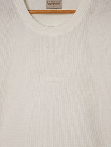 Camiseta Manga Curta Plus Size Masculina OFF WHITE