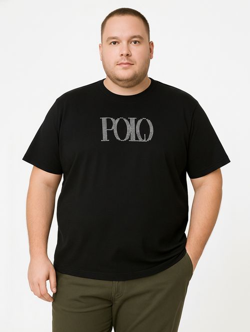 Camiseta Manga Curta Plus Size Masculina PRETO