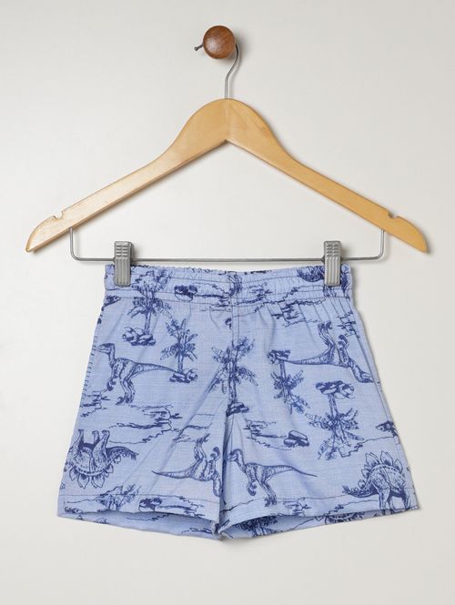 Bermuda Estampada Infantil Para Menino - AZUL