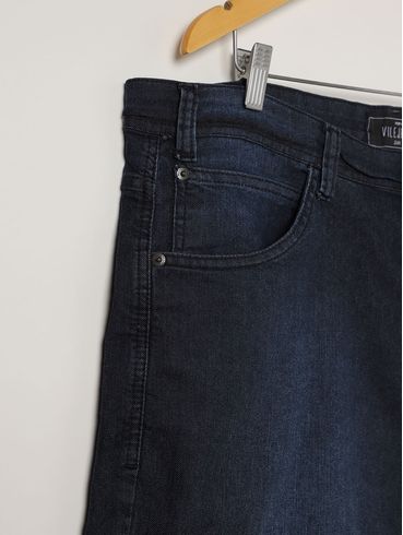 Bermuda Jeans Vilejack Plus Size Masculina AZUL