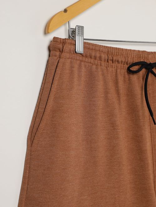 Bermuda Moletom Plus Size Masculina MARROM