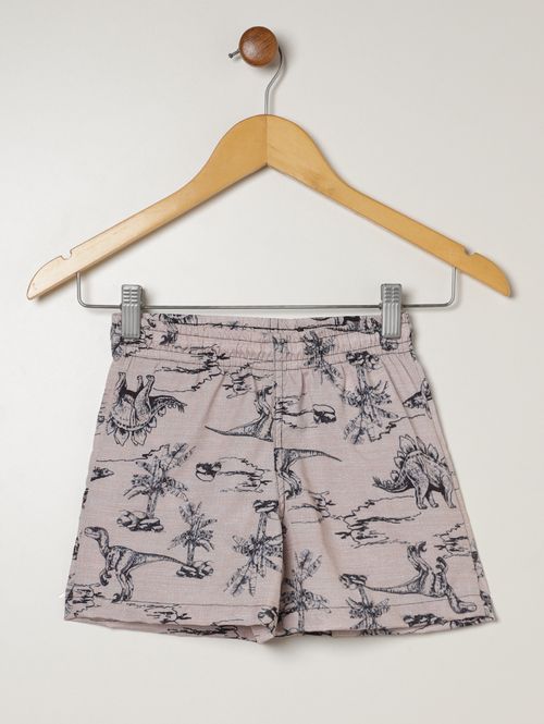 Bermuda Estampada Infantil Para Menino - NUDE