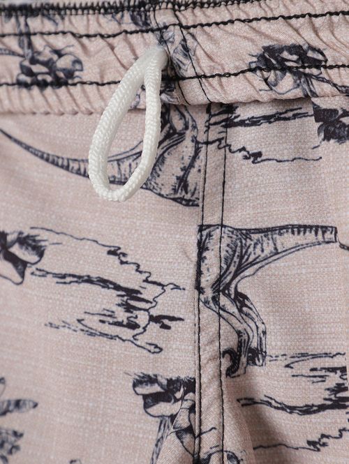 Bermuda Estampada Infantil Para Menino - NUDE