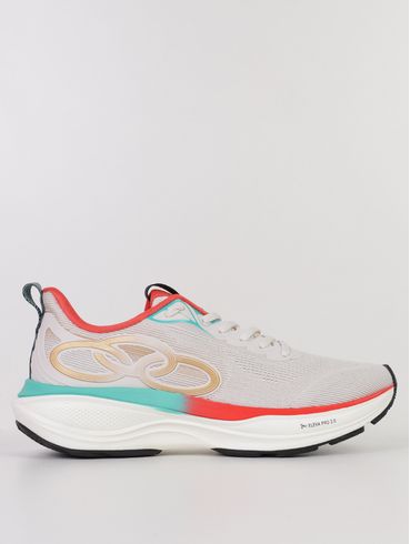 Tênis Esportivo Pride Olympikus Masculino OFF WHITE/VERMELHO