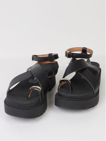 Sandália Tratorada Vizzano Feminina PRETO