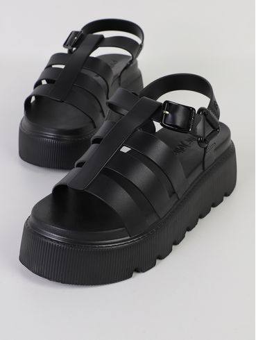 Sandália Flow Sandal Petite Jolie Feminina PRETO