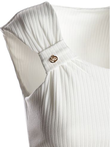 Blusa Regata Feminina OFF WHITE