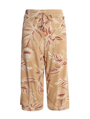 Calça Malha Marrocos Pantacourt Feminina BEGE