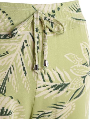 Calça Malha Marrocos Pantacourt Feminina VERDE