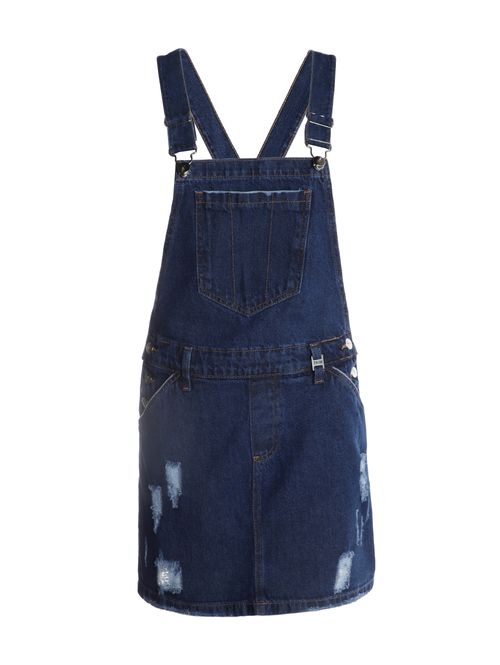 Salopete Jeans Feminina AZUL
