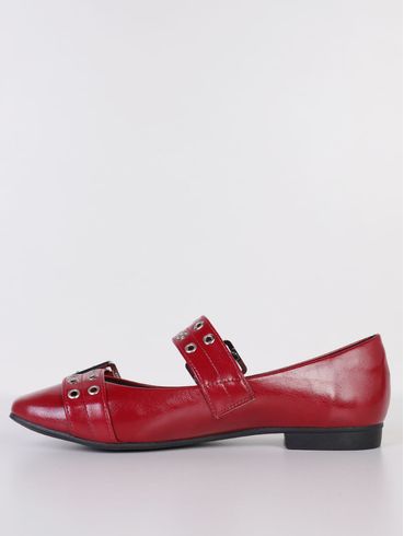 Sapatilha Fivelas Feminina BORDO